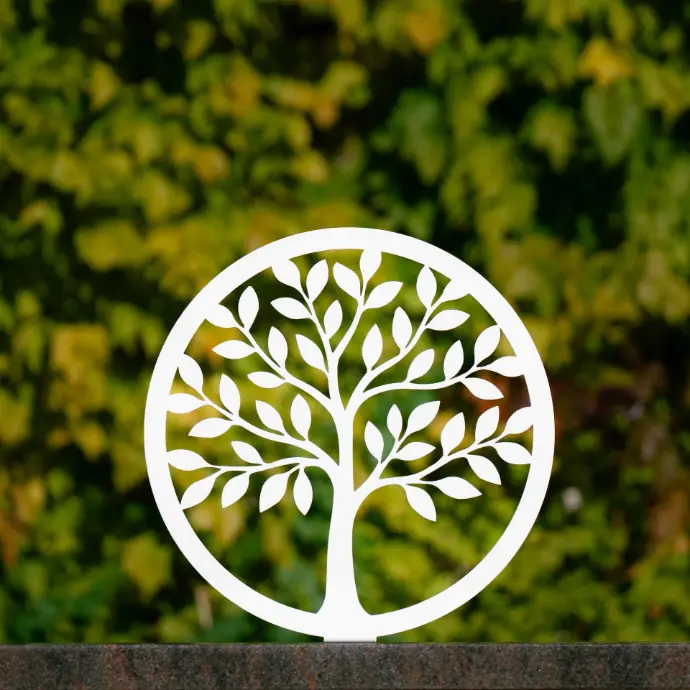 Stèle L'Essentiel (Blanc, Stèle Ø 47 cm)