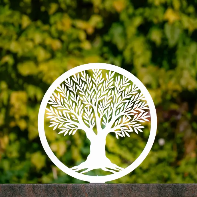 Stèle Oléor  (Blanc, Stèle Ø 47 cm)